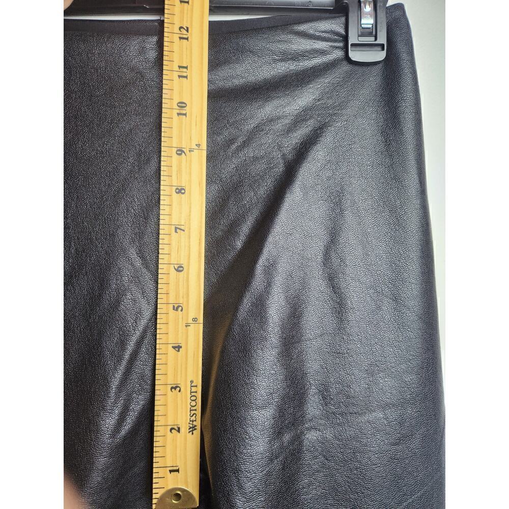 Commando Faux Leather Leggings black sz L 4 way stretch light compression sexy - Picture 8 of 8